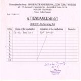 Attendance & Score Sheet